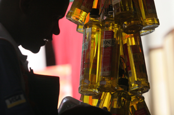 Vendedor del Mercado de abastos de Sao Paulo, Brasil