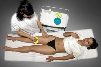 Gimnasia pasiva con cintas de caucho: limpieza de gel conductor