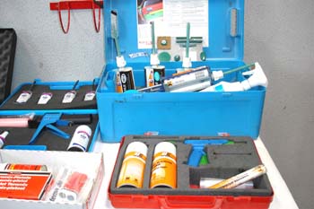 Equipo de productos de reparación y retoque