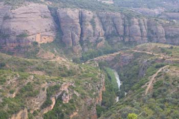 Vista Cañon en Alquézar, Huesca