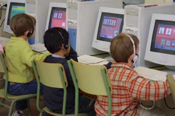 Realizando actividad con el ordenador