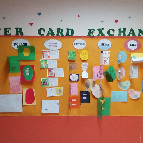 Easter Card Excange. E-Twinning Project 3