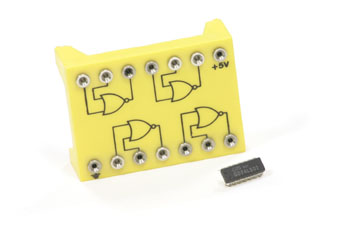 c.i.7402.Puertas lógicas NOR. Esquema de conexión