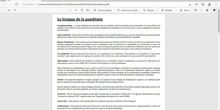 Vocabulaire sur la pandémie