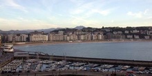 Vista de la playa de la Concha, San Sebastián