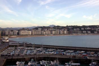 Vista de la playa de la Concha, San Sebastián