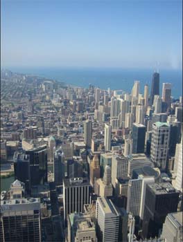 Vistas aéreas de Chicago, Estados Unidos