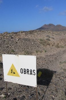 Carretera en obras, Canarias