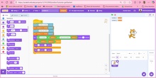 Programa con Scratch para comparar números mayores o menores de un modo autocorregible.