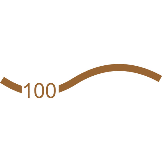 Líneas de desnivel generales (cada 100 m)