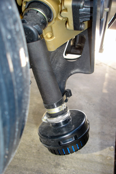 Vehículos industriales. Silencioso de escape de aire