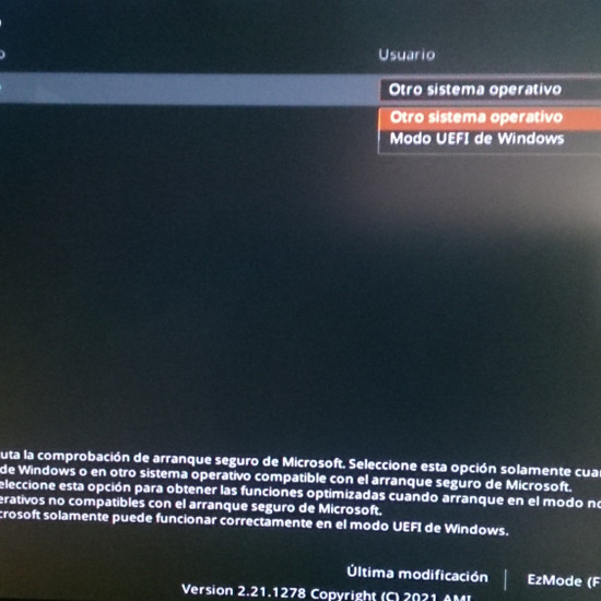 Orden de arranques en placa base