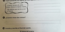 EJERCICIOS LENGUA 2 30 DE ABRIL