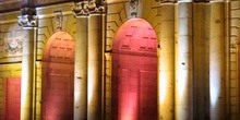 Arcos de la Puerta de Alcalá iluminados