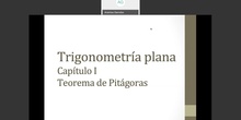 Trigonometría plana I. Teorema de Pitágoras