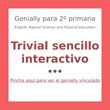 Trivial sencillo interactivo inglés