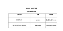 Horarios Informática