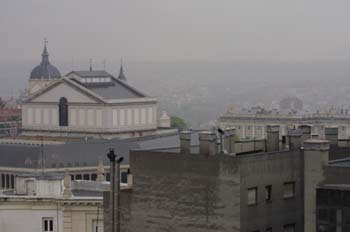 Vista panorámica con el Teatro Real, Madrid