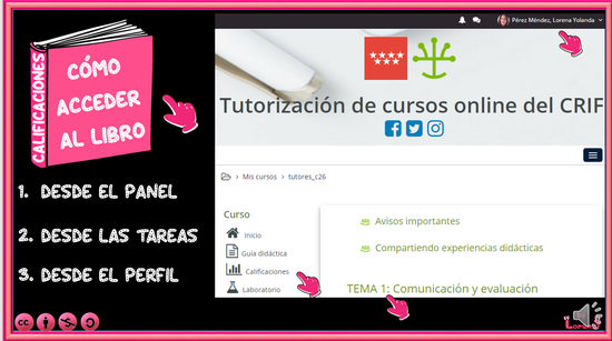 Cómo acceder al libro de calificaciones