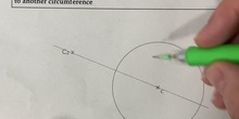 Circunferencias tangentes conociendo el centro