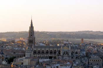 Panorámica de los alrrededores de la Catedral de Toledo