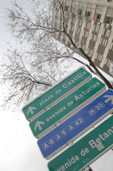 Calles nevadas, Madrid