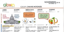 Menú noviembre 2018