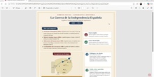 ESQUEMA GUERRA DE LA INDEPENDENCIA ESPAÑOLA