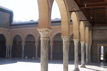 Patio de la Gran Mezquita, Kairouan, Túnez