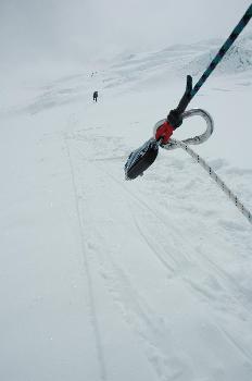 Cuerda fija con jumar