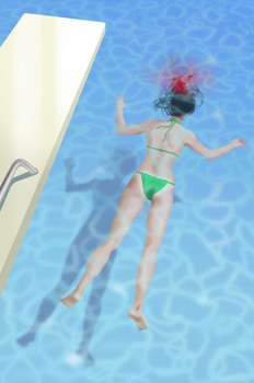 Bellezas al agua: Muerte en la piscina