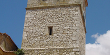Campanario de iglesia en Belmonte del Tajo