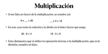 RELACIÓN ENTRE LA MULTIPLICACIÓN Y LA DIVISIÓN