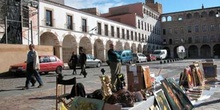 Mercado en el casco antiguo de Badajoz