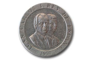 Pesetas,  Juan Carlos I y Felipe de Borbón, Cara