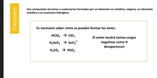 Oxosales nomenclatura