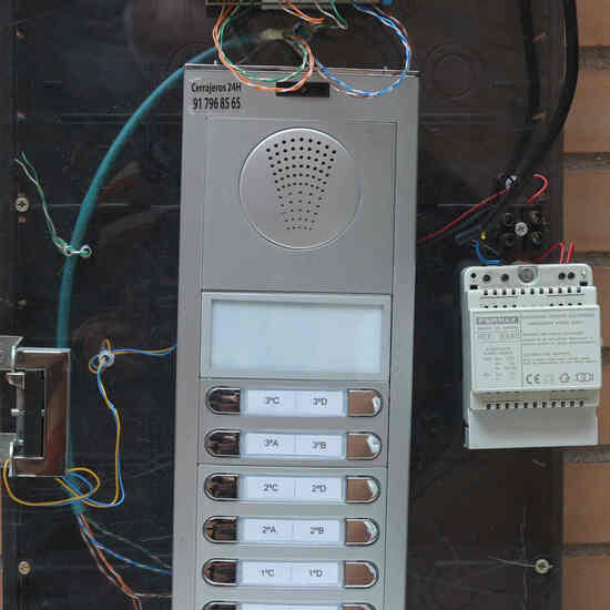Placa de calle de portero automático