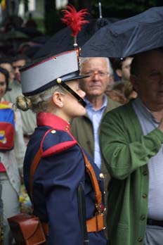 Miembro de la banda de música durante la Boda Real