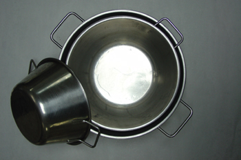 Juego de barreños de acero inoxidable