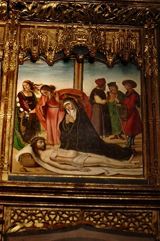 Detalle del Retablo Mayor Colegiata de Bolea, Huesca