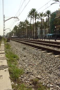 Vías del tren, Barcelona