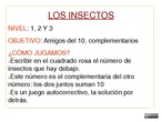 Seminario metodología abn, juego los insectos