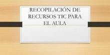 Recursos TIC para profesores