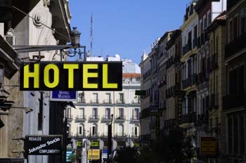 Hostales en zona de Huertas, Madrid