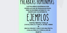 Palabras polisémicas y homónimas