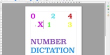 Number dictation 1