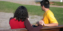 Pareja en un parque