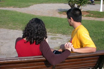 Pareja en un parque