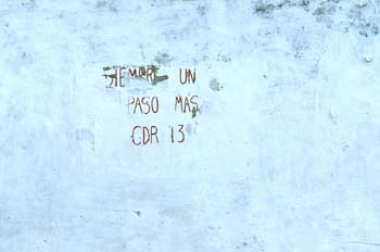 Pintada en una pared