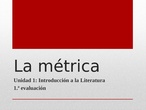 La métrica